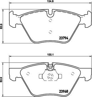 Brembo P 06 036X - Set placute frana,frana disc parts5.com