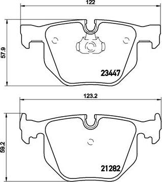 Brembo P 06 029 - Set placute frana,frana disc parts5.com