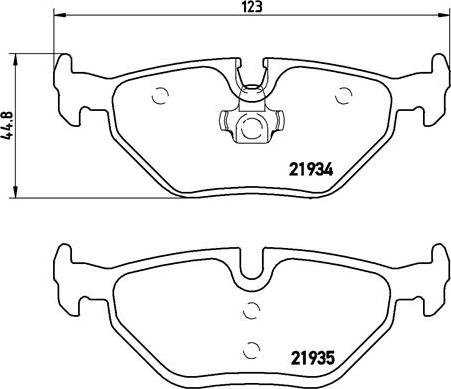 Brembo P 06 025 - Set placute frana,frana disc parts5.com