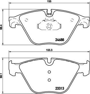 Brembo P 06 074 - Set placute frana,frana disc parts5.com