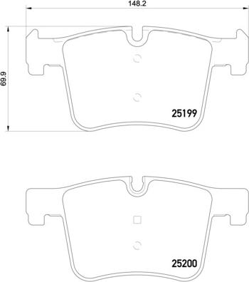 Brembo P 06 075X - Set placute frana,frana disc parts5.com