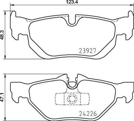 Brembo P 06 105 - Set placute frana,frana disc parts5.com