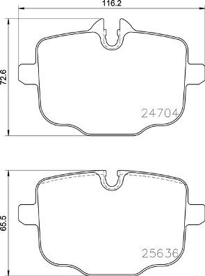 Brembo P 06 101 - Set placute frana,frana disc parts5.com