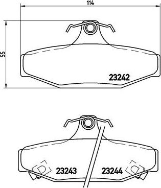 Brembo P 15 004 - Set placute frana,frana disc parts5.com