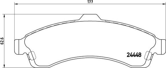 Brembo P 10 009 - Set placute frana,frana disc parts5.com