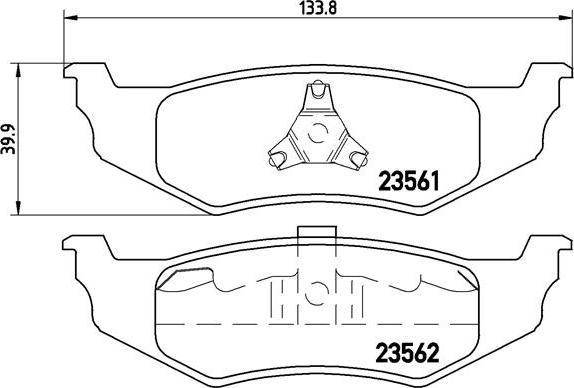 Brembo P 11 010 - Set placute frana,frana disc parts5.com