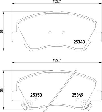 Brembo P 18 025 - Set placute frana,frana disc parts5.com