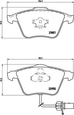 Brembo P 85 097 - Brake Pad Set, disc brake parts5.com