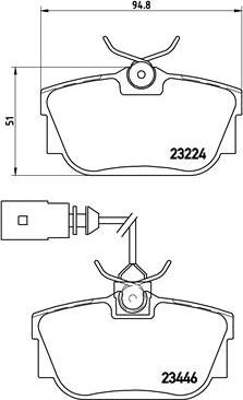 Brembo P 85 046 - Sada brzdových platničiek kotúčovej brzdy parts5.com