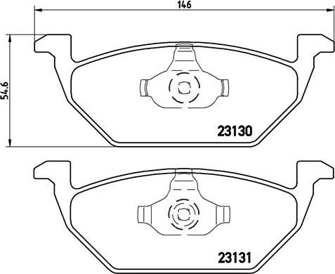 Brembo P 85 041X - Komplet kočnih obloga, disk kočnica parts5.com