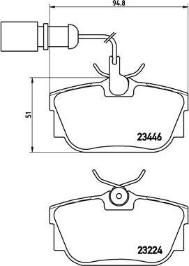 Brembo P 85 059 - Sada brzdových platničiek kotúčovej brzdy parts5.com