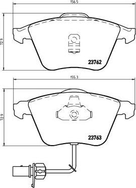 Brembo P 85 056 - Σετ τακάκια, δισκόφρενα parts5.com