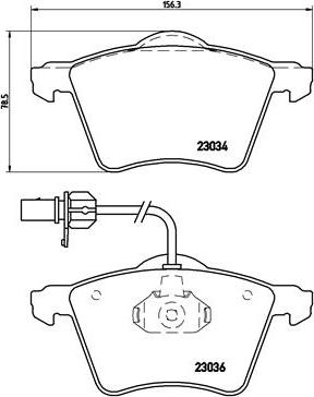 Brembo P 85 052 - Set placute frana,frana disc parts5.com