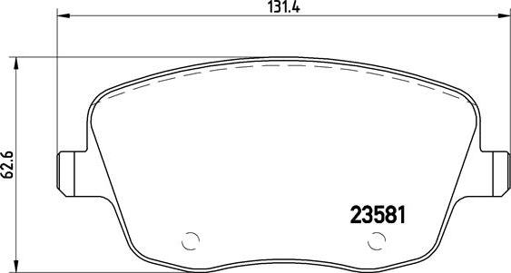 Brembo P 85 057X - Piduriklotsi komplekt,ketaspidur parts5.com