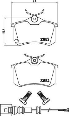 Brembo P 85 066 - Bremsbelagsatz, Scheibenbremse parts5.com