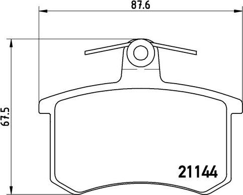 Brembo P 85 013 - Set placute frana,frana disc parts5.com