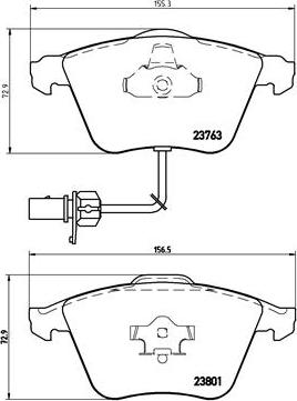 Brembo P 85 084 - Brake Pad Set, disc brake parts5.com