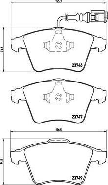 Brembo P 85 082 - Σετ τακάκια, δισκόφρενα parts5.com