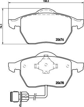 Brembo P 85 026 - Σετ τακάκια, δισκόφρενα parts5.com