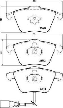 Brembo P 85 079 - Brake Pad Set, disc brake parts5.com