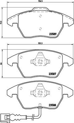 Brembo P 85 075X - Brake Pad Set, disc brake parts5.com