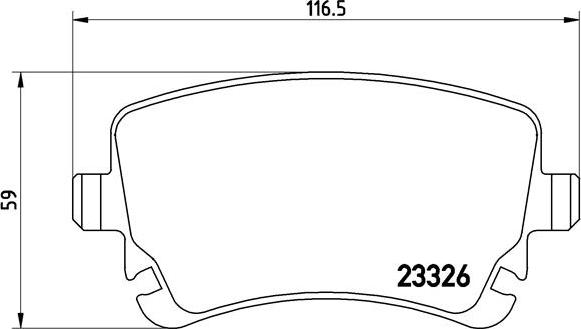 Brembo P 85 076 - Juego de pastillas de freno parts5.com