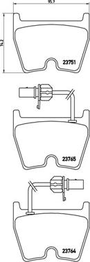 Brembo P 85 078 - Fékbetétkészlet, tárcsafék parts5.com