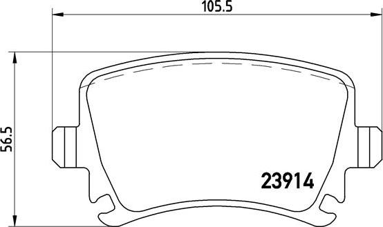 Brembo P 85 073X - Bremsbelagsatz, Scheibenbremse parts5.com