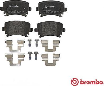 Brembo P 85 073 - Sada brzdových platničiek kotúčovej brzdy parts5.com