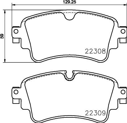 Brembo P 85 154X - Piduriklotsi komplekt,ketaspidur parts5.com