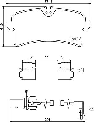 Brembo P 85 151 - Sada brzdových platničiek kotúčovej brzdy parts5.com