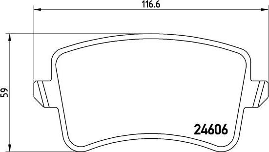 Brembo P 85 100 - Juego de pastillas de freno parts5.com