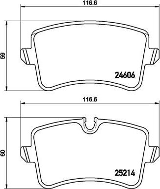 Brembo P 85 117 - Komplet zavornih oblog, ploscne (kolutne) zavore parts5.com