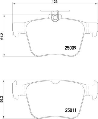 Brembo P 85 124X - Bremsbelagsatz, Scheibenbremse parts5.com