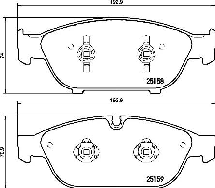 Brembo P 85 127 - Brake Pad Set, disc brake parts5.com