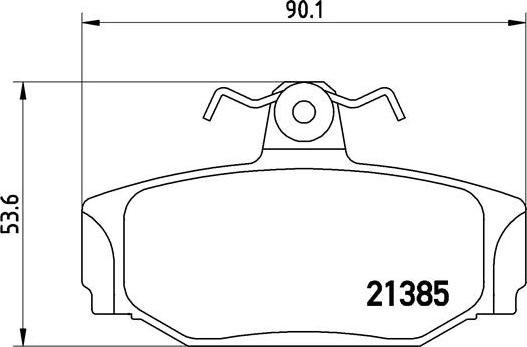 Brembo P 86 009 - Set placute frana,frana disc parts5.com