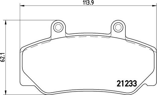 Brembo P 86 006 - Juego de pastillas de freno parts5.com