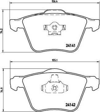 Brembo P 86 018 - Set placute frana,frana disc parts5.com