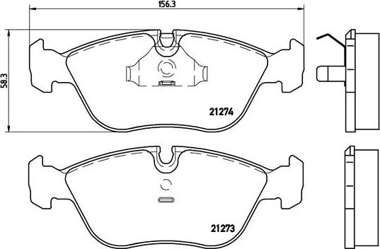 Brembo P 86 013 - Комплект спирачно феродо, дискови спирачки parts5.com