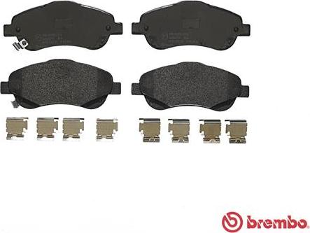 Brembo P 83 046 - Fékbetétkészlet, tárcsafék parts5.com