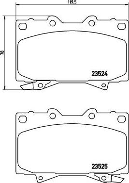 Brembo P 83 048 - Set placute frana,frana disc parts5.com