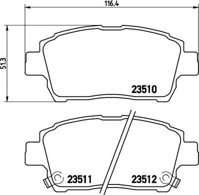 Brembo P 83 051 - Set placute frana,frana disc parts5.com