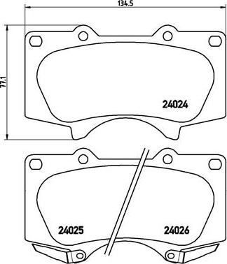 Brembo P 83 066 - Set placute frana,frana disc parts5.com