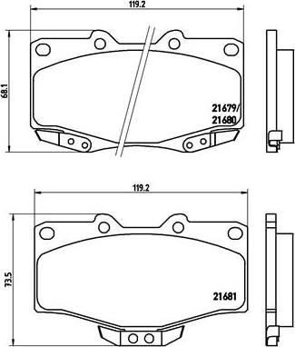 Brembo P 83 009 - Set placute frana,frana disc parts5.com