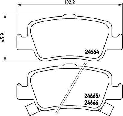 Brembo P 83 080 - Zestaw klocków hamulcowych, hamulce tarczowe parts5.com