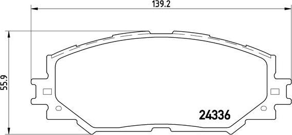 Brembo P 83 082 - Zestaw klocków hamulcowych, hamulce tarczowe parts5.com