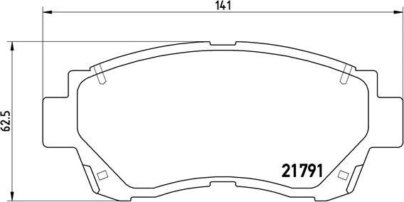 Brembo P 83 027 - Комплект спирачно феродо, дискови спирачки parts5.com