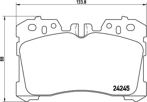 Brembo P 83 075 - Set placute frana,frana disc parts5.com