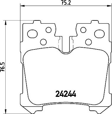 Brembo P 83 076 - Set placute frana,frana disc parts5.com