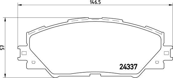 Brembo P 83 071X - Set placute frana,frana disc parts5.com